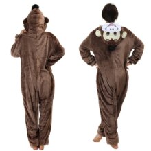 2025 Autumn and Winter New Pajamas Casual Cartoon Animal Cute Horse Monkey Flannel Children Adult Couple One-piece Pajamas 2025 Autumn and Winter New Pajamas Casual Cartoon Animal Cute Horse Monkey Flannel Children Adult Couple One-piece Pajamas