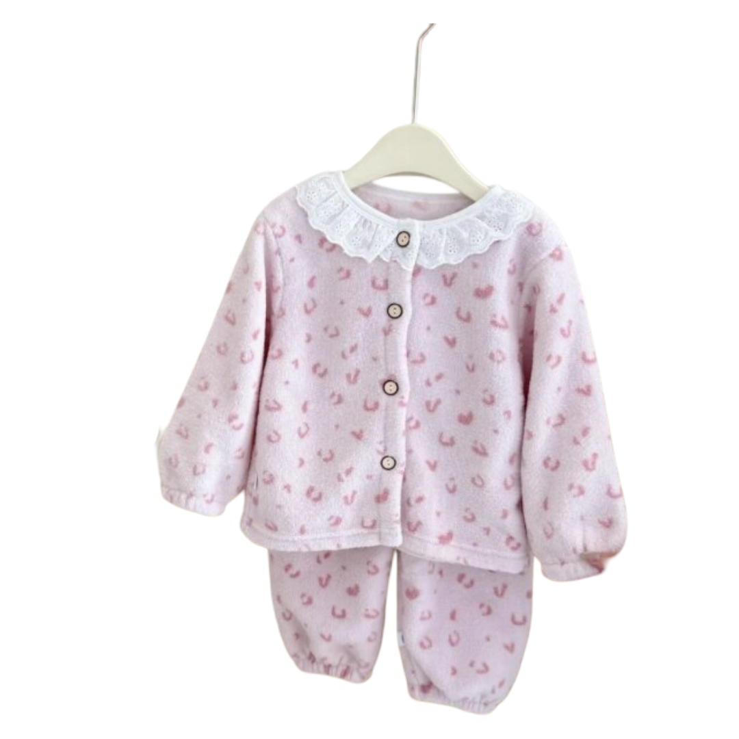 Kawaii Long Sleeve Pajamas Set For Kids