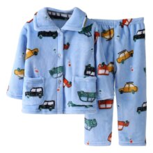 Kawaii Car Printed Winter Pajama Set Kawaii Car Printed Winter Pajama Set