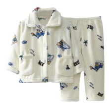 Kawaii JCB Printed Coral Fleece Pajama Set Kawaii JCB Printed Coral Fleece Pajama Set