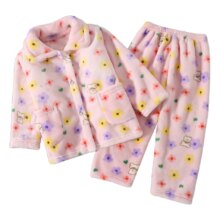 Kawaii Bear Printed Coral Fleece Pajama Set Kawaii Bear Printed Coral Fleece Pajama Set