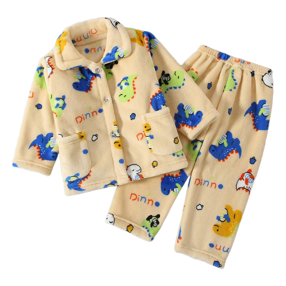 Kawaii Dinosaur Printed Pajama Set