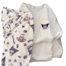 Kawaii Kuromi Plush Pajamas Set Kawaii Kuromi Plush Pajamas Set