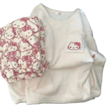 Kawaii Hello Kitty Plush Pajamas Set Kawaii Hello Kitty Plush Pajamas Set