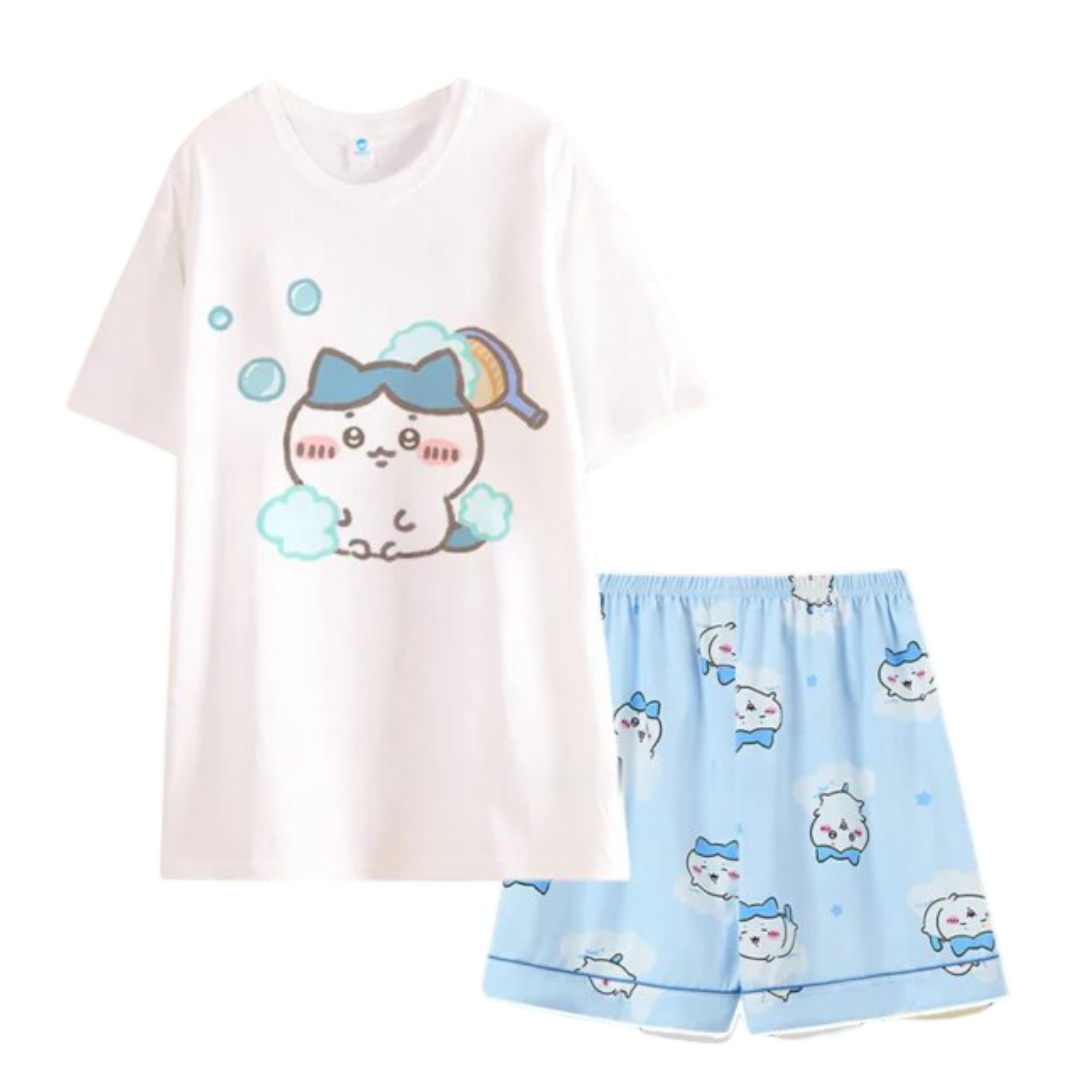 Kawaii Chiikawa Hachiware Children's Pajamas Set