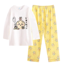 Kawaii Anime Chiikawa Usagi Round Neck Pajamas Set Kawaii Anime Chiikawa Usagi Round Neck Pajamas Set