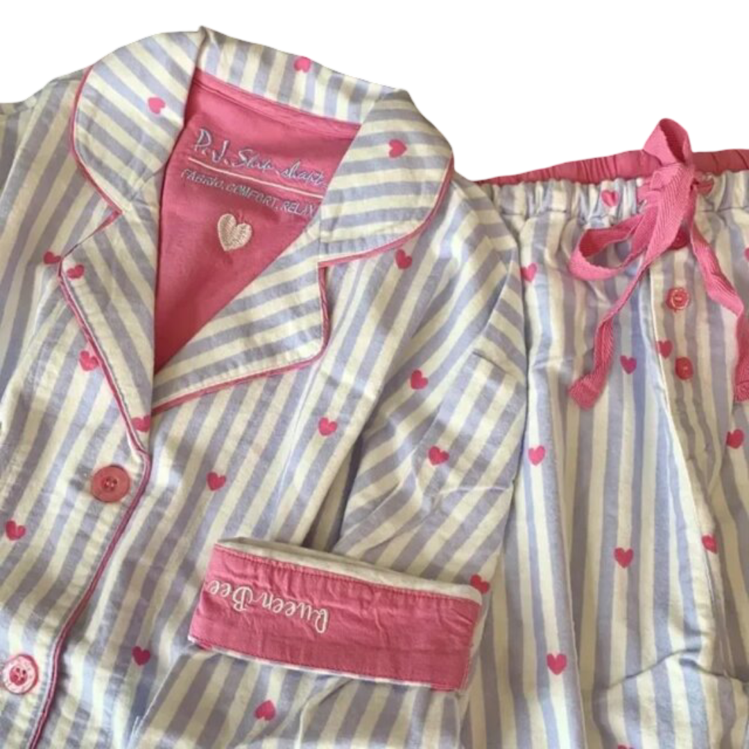 2Pcs Kawaii Sleepwear Printed Pajamas Set