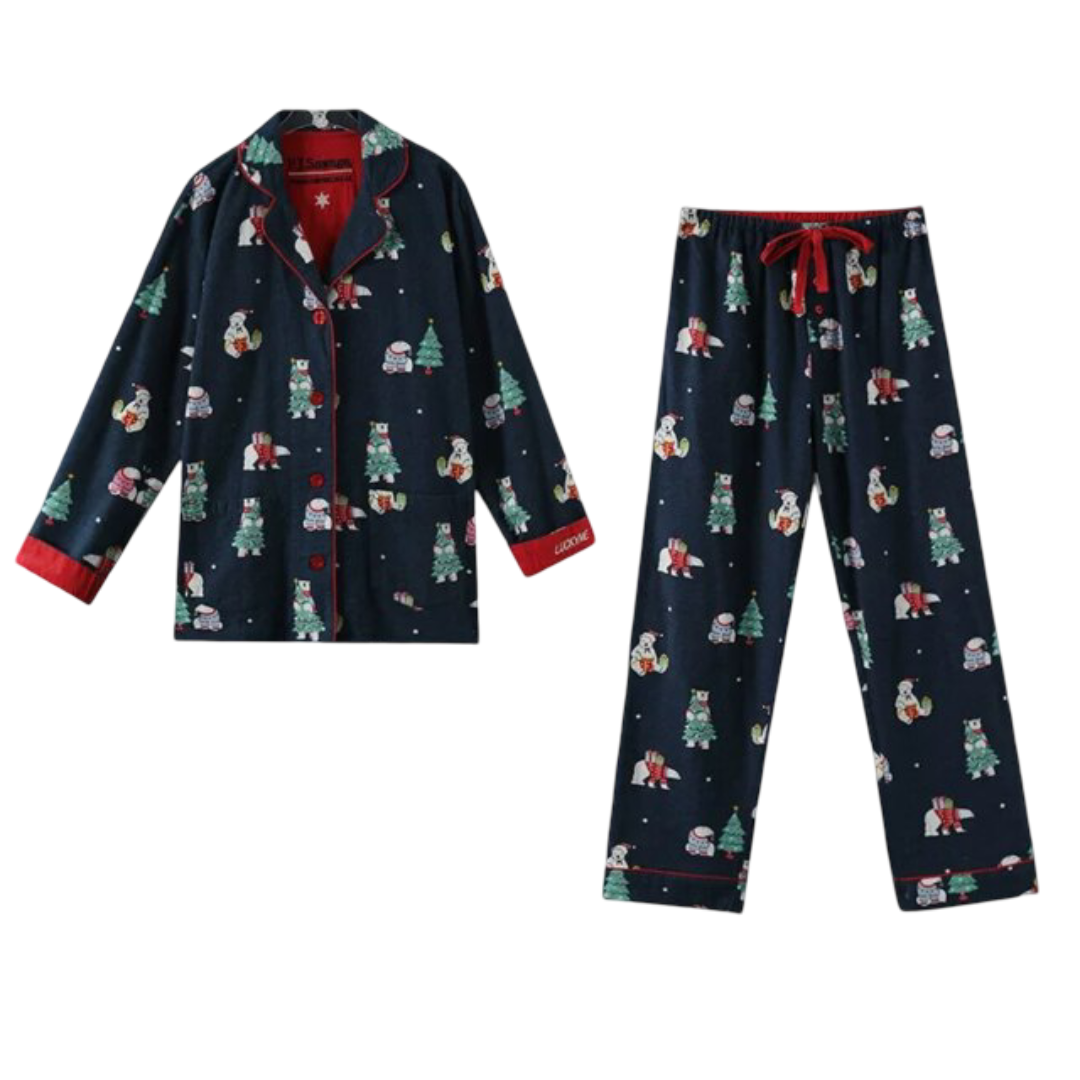 2Pcs Kawaii Printed Pajamas Set