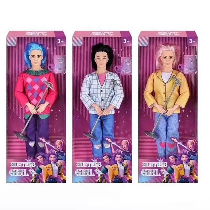 3Pcs Kawaii KPop Demon Hunters Saja Boys Action Figure Toy