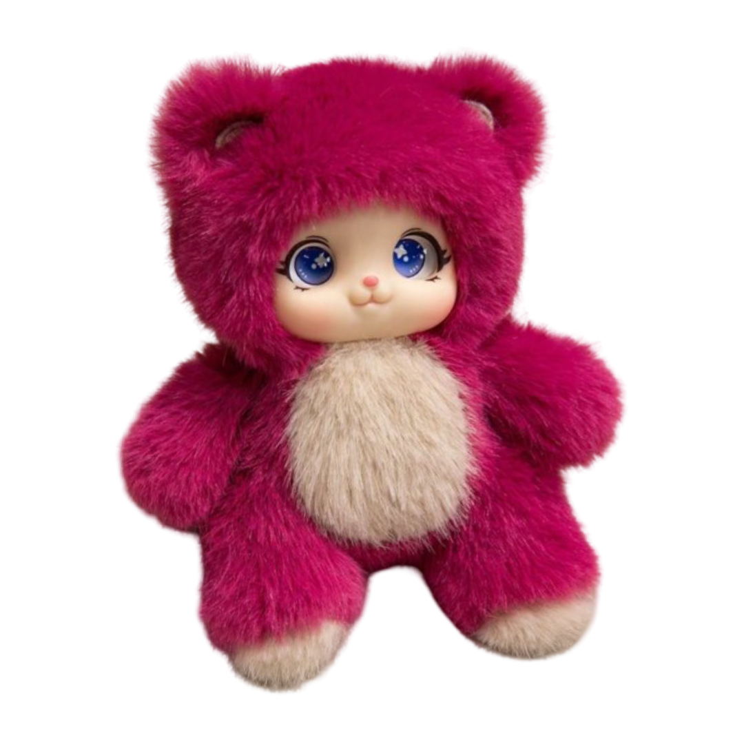Animal Kawaii Vinyl Face Bear Plush Toy