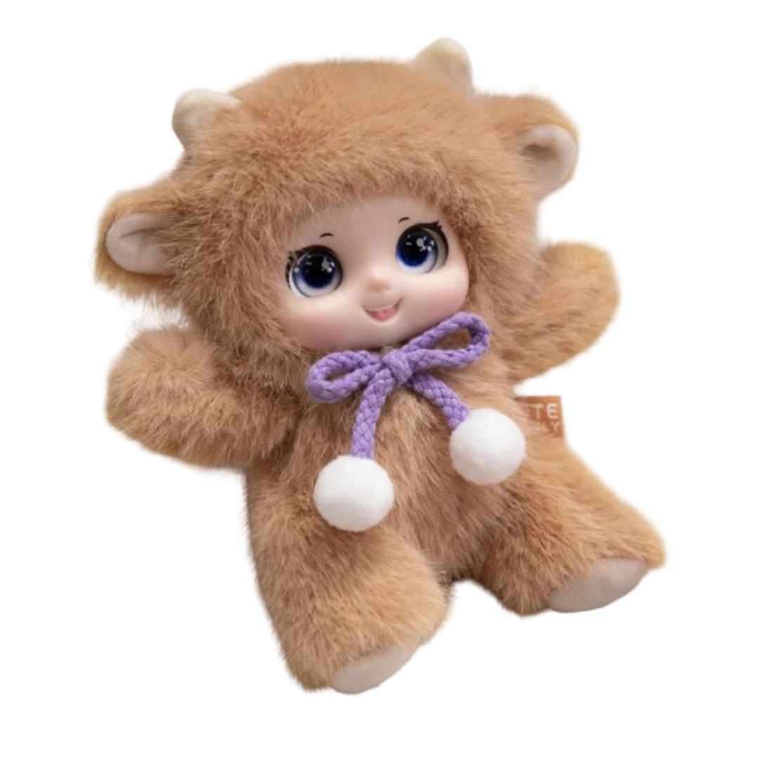 Animal Kawaii Vinyl Face Sheep Plush Toy