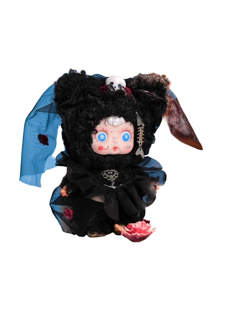 Halloween Kawaii Sugar Baby Night Elf Party Series Night Rose Plush Keychain