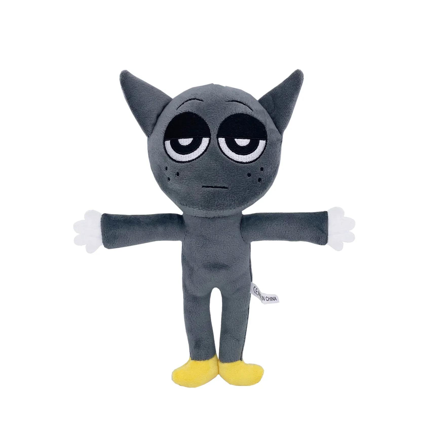 Kawaii Sprunki Gray Soft Plush Toy