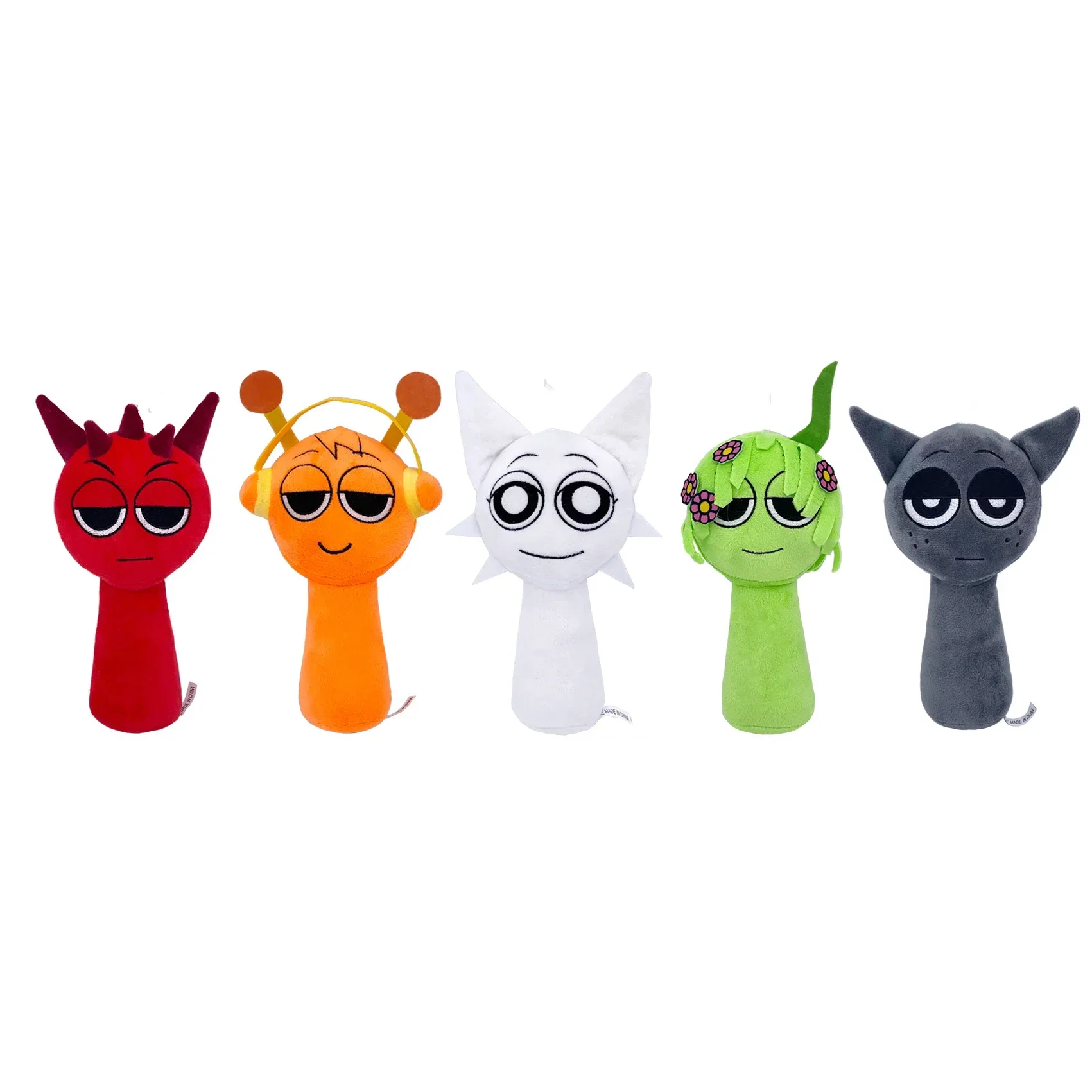 5Pcs/Set Kawaii Sprunki Character Plush Toy
