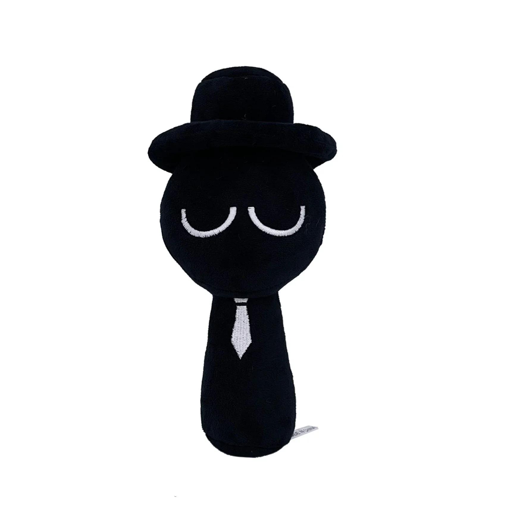 Kawaii Sprunki Black Plush Toy
