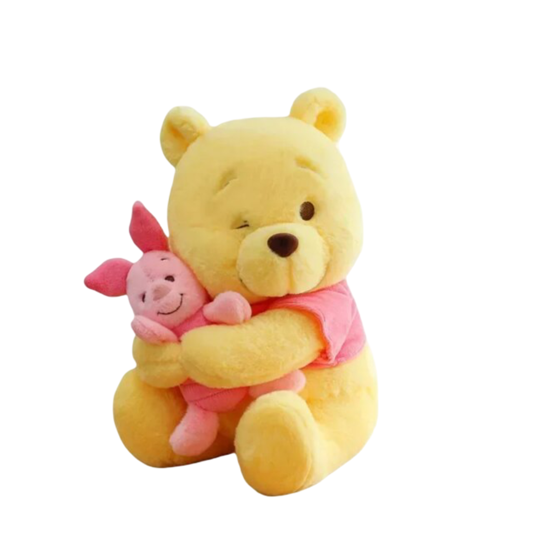 35cm Kawaii Winnie The Pooh With Piglet Plush Toy 