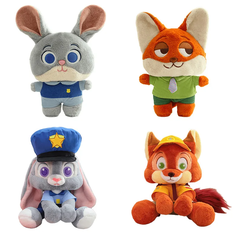 4Pcs Kawaii Zootopia Plush Toy