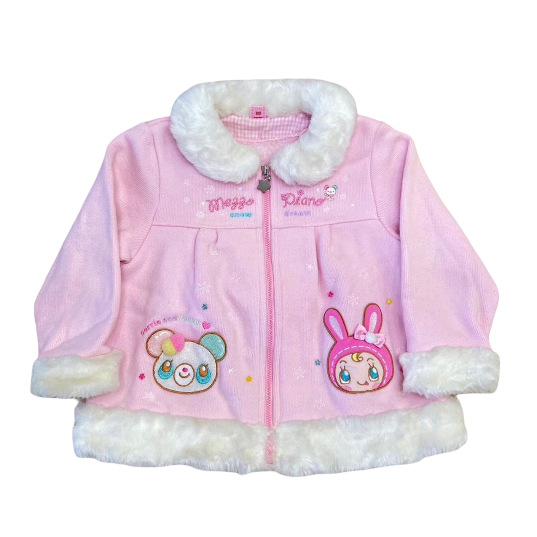 Kawaii Berrie-Chan And Mimi Popo Embroidery Jacket Kawaii Berrie-Chan And Mimi Popo Embroidery Jacket