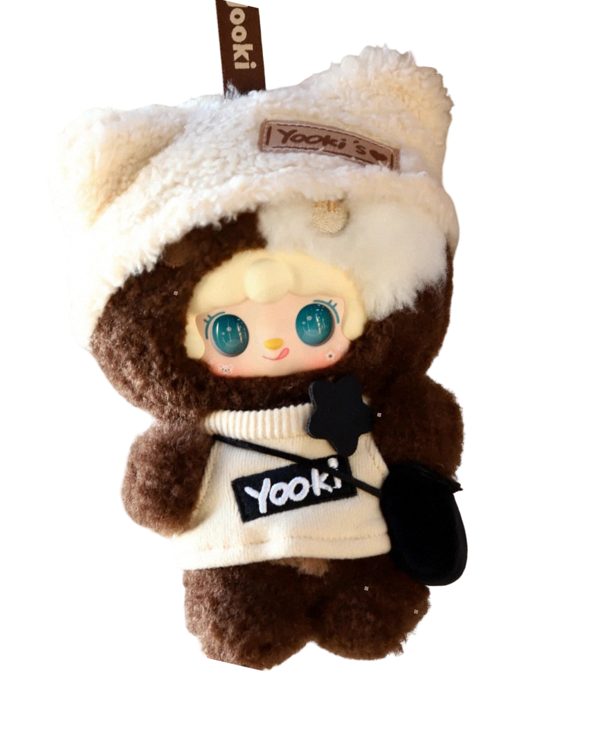 Kawaii Yooki Little Bear Hibernation Plan Series Cool Bear Plush Keychain