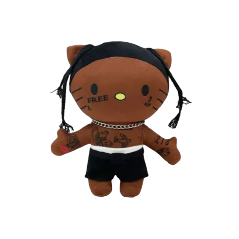 Kawaii Travis Scott Hello Kitty Plush Toy