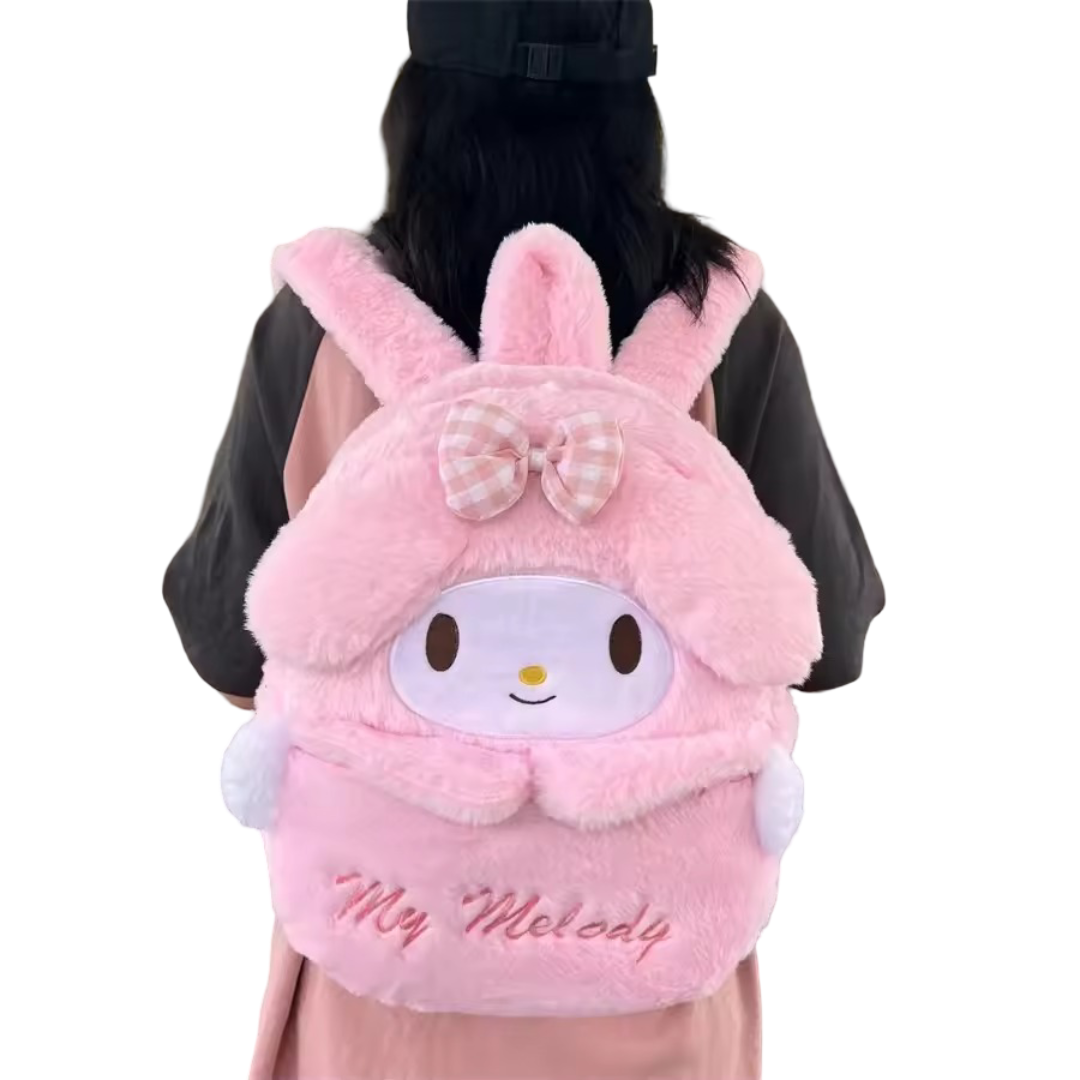 Cartoon Kawaii My Melody Plush School Bag