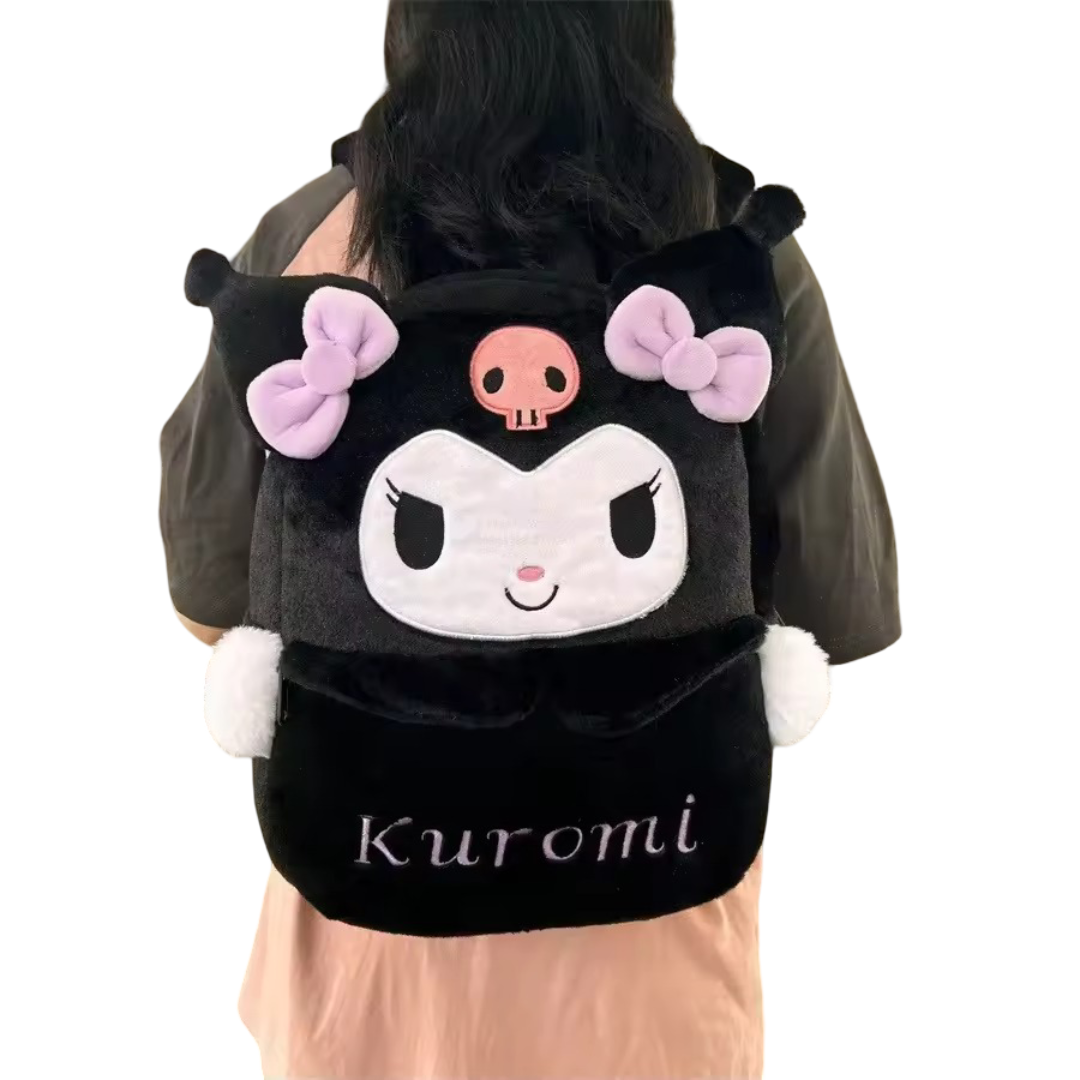 Anime Kawaii Sanrio Kuromi Plush School Bag