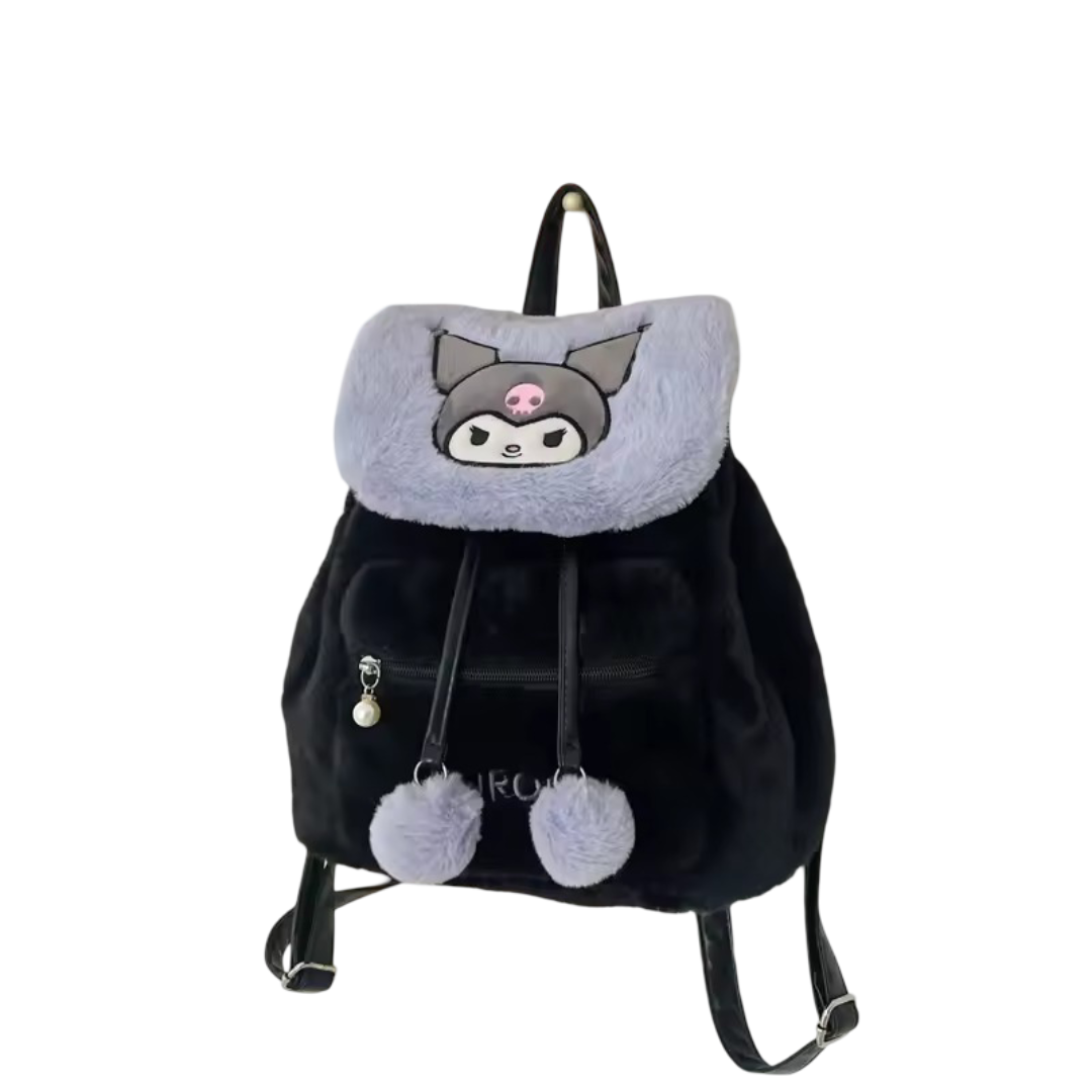 Anime Kawaii Kuromi Plush Backpack