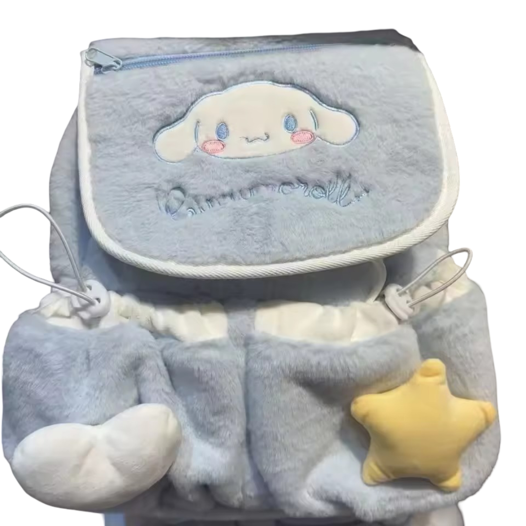 Kawaii Sanrio Cinnamoroll Plush School Bag: