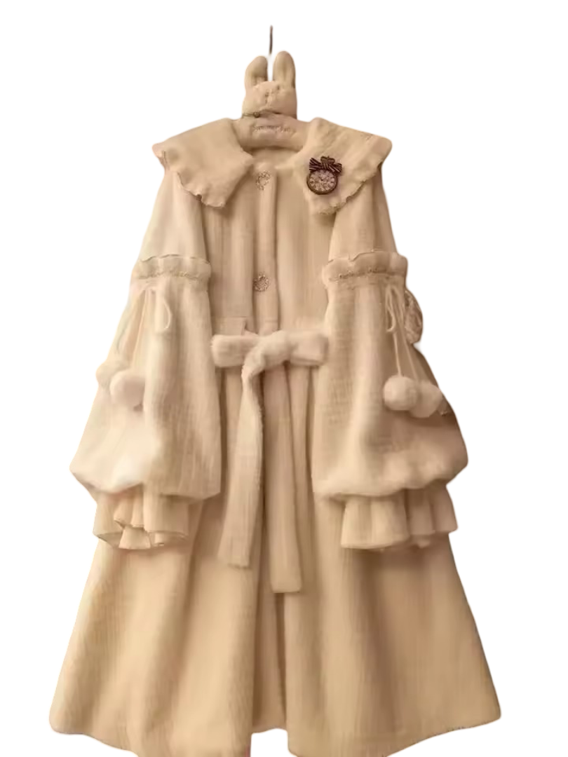 Kawaii Lolita Winter Plush Jacket 