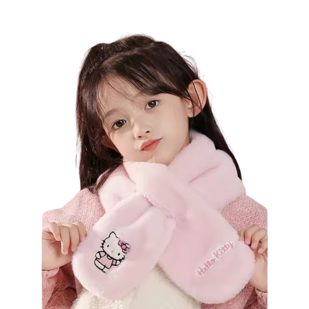 Kawaii Cartoon Sanrio Hello Kitty Plush Scarf