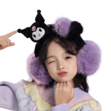 Kawaii Anime Sanrio Kuromi Earmuff Kawaii Anime Sanrio Kuromi Earmuff