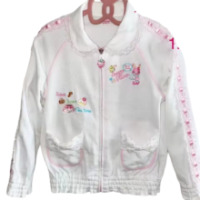 Kawaii Cartoon Mezzo Piano Embroidery Zipper Hoodie Kawaii Cartoon Mezzo Piano Embroidery Zipper Hoodie