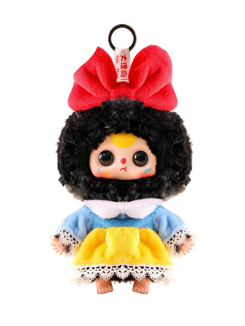 Kawaii Baby Three Explorer 1000% Series Snow White Plush Keychain