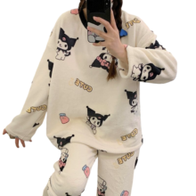 Kawaii Sanrio Kuromi Plush Pajama Set Kawaii Sanrio Kuromi Plush Pajama Set