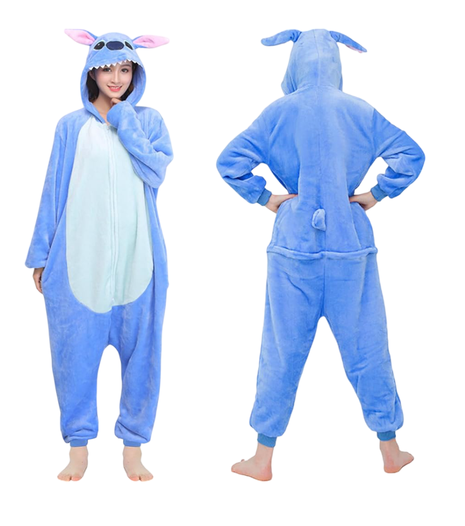 Cartoon Kawaii Stitch Plush Cosplay Costume