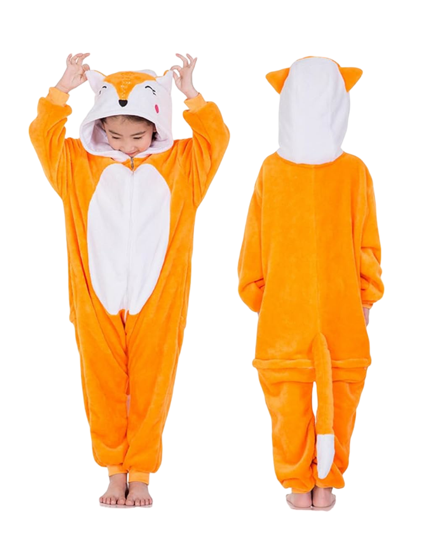 Cartoon Kawaii Fox Plush Cosplay Costume