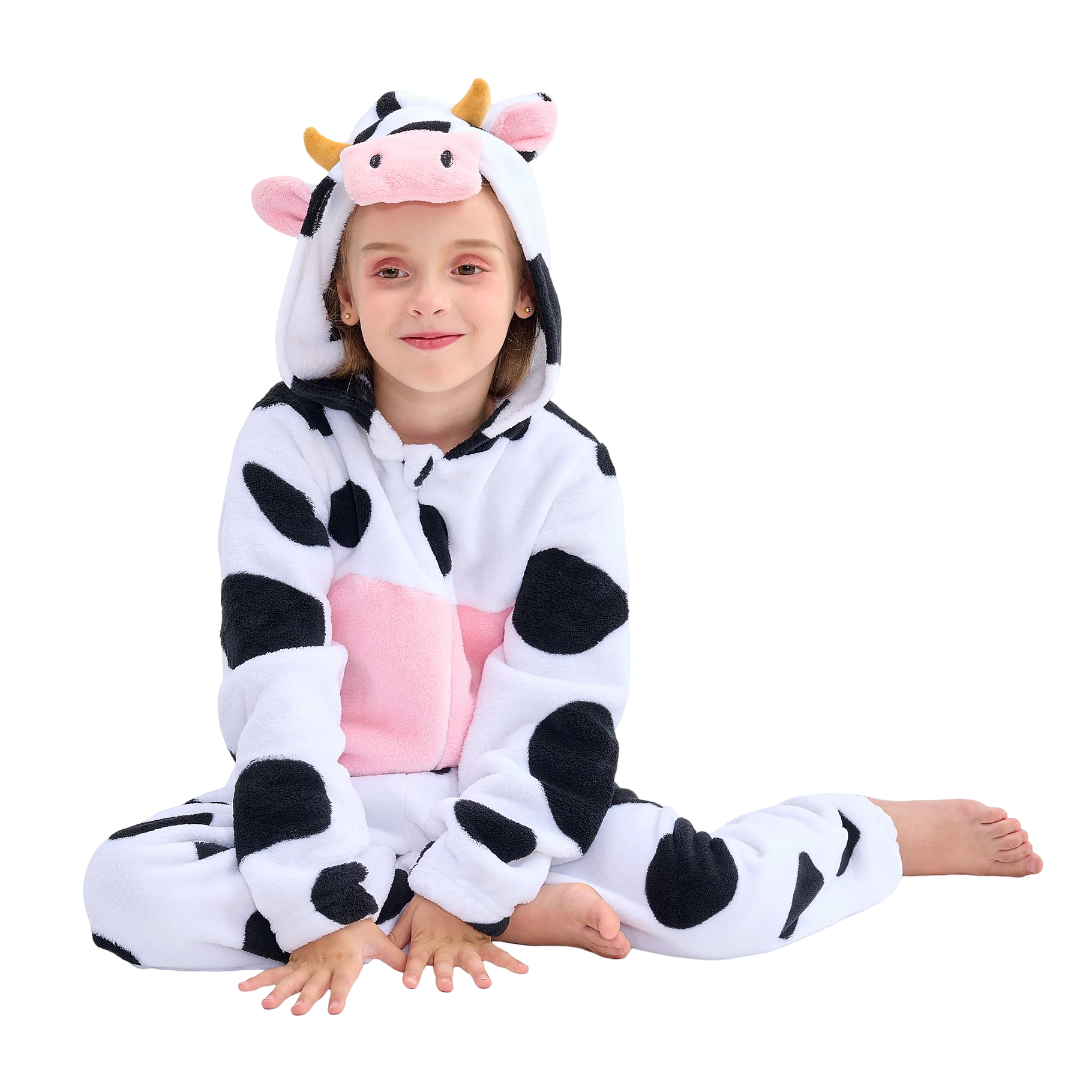 Cartoon Kawaii Cow Plush Cosplay Costume