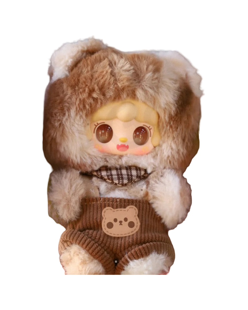 Kawaii Yooki Little Bear Hibernation Plan Series Pinecone Bear Plush Keychain