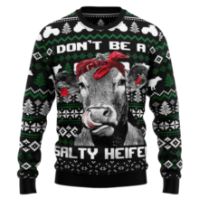 Kawaii Christmas Cow Print Sweater Kawaii Christmas Cow Print Sweater