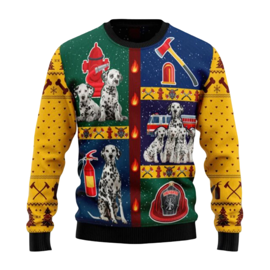 Kawaii Christmas Dog Printed Sweater