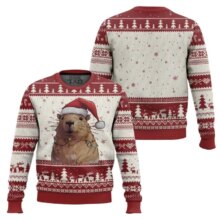 Capybara Ugly Christmas Sweater Cute Christmas Party Wear Holiday Pullover Festive Family Matching Outfit Gifts for Christmas Capybara Ugly Christmas Sweater Cute Christmas Party Wear Holiday Pullover Festive Family Matching Outfit Gifts for Christmas