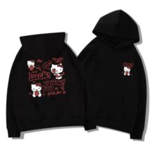 Kawaii Anime Hello Kitty Print Hoodie Kawaii Anime Hello Kitty Print Hoodie
