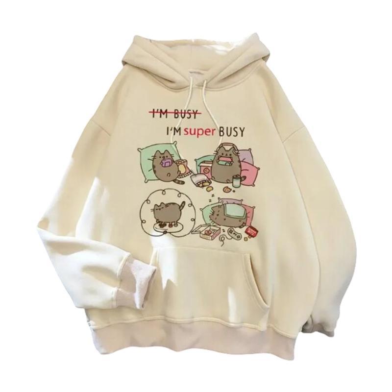 Kawaii Pusheen Cat Mermaid Tea Party Hoodie