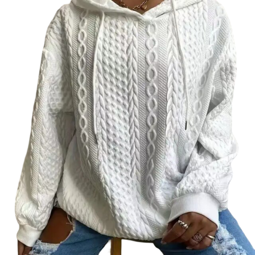 Kawaii Casual Twist Printed Hoodie