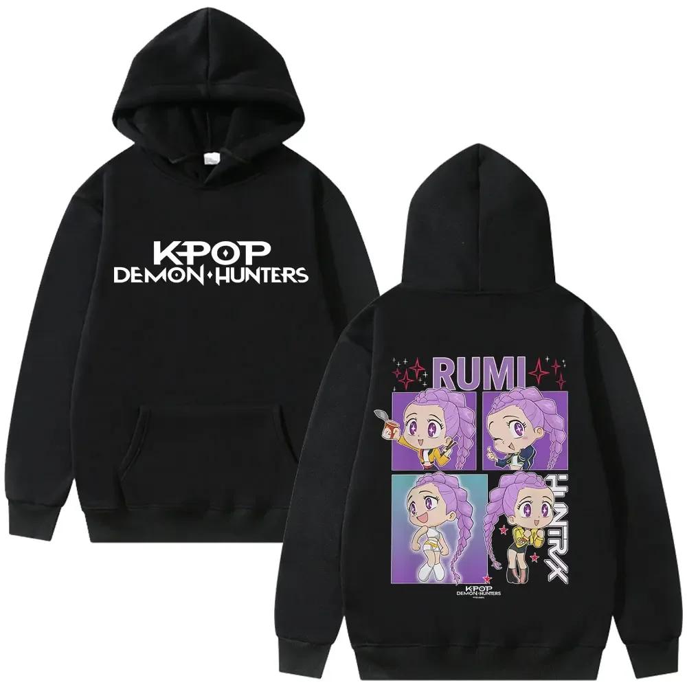 Kawaii KPop Demon Hunters Print Character Hoodie