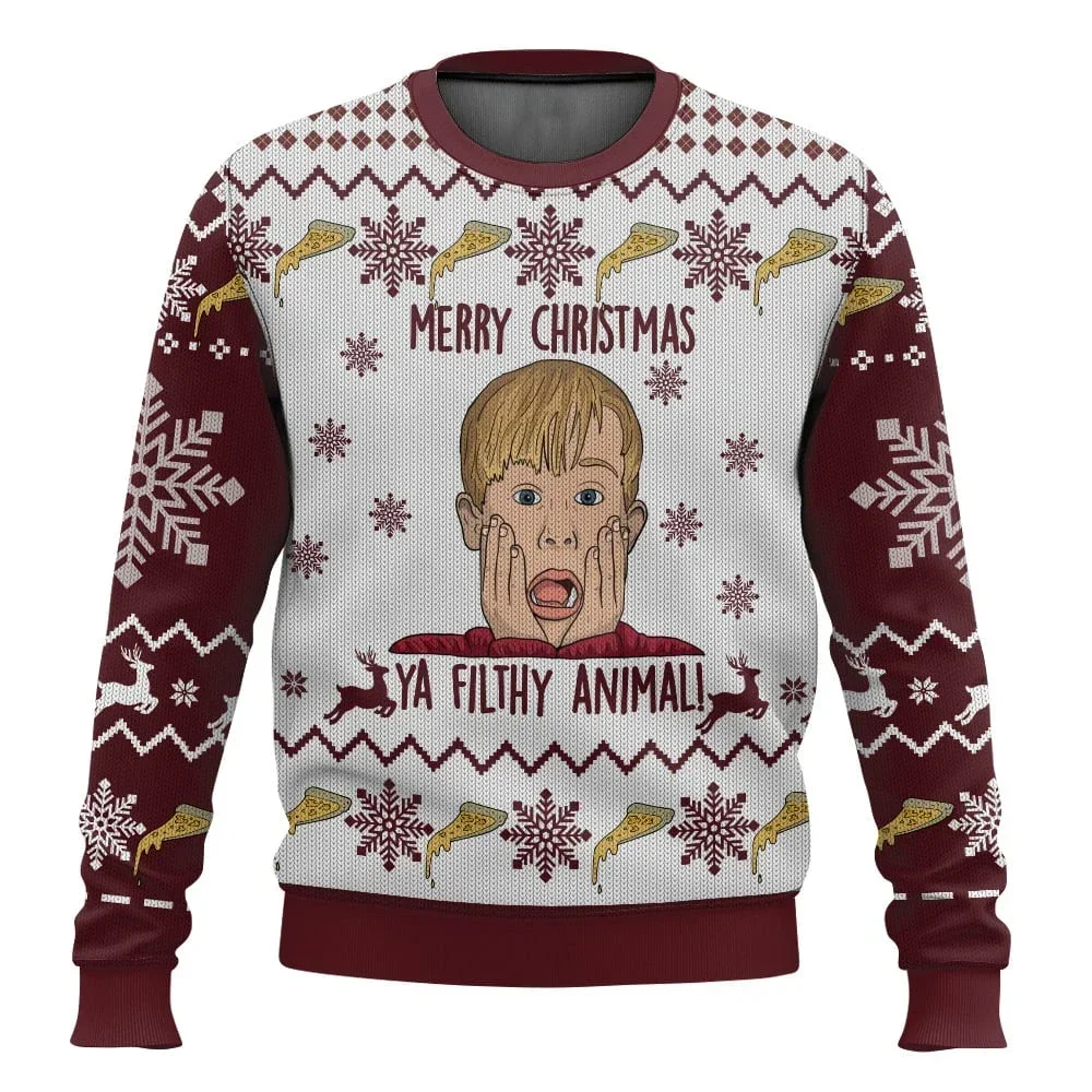 Kawaii Merry Christmas Winter Polyester Sweatshirt Kawaii Merry Christmas Winter Polyester Sweatshirt