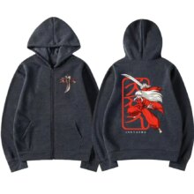 2025 Autumn/Winter Japanese Anime Inuyasha Graphic Men’s Cotton Casual Zipper Hoodie Sweatshirt Warm Fashion Loose Jacket Coat 2025 Autumn/Winter Japanese Anime Inuyasha Graphic Men's Cotton Casual Zipper Hoodie Sweatshirt Warm Fashion Loose Jacket Coat