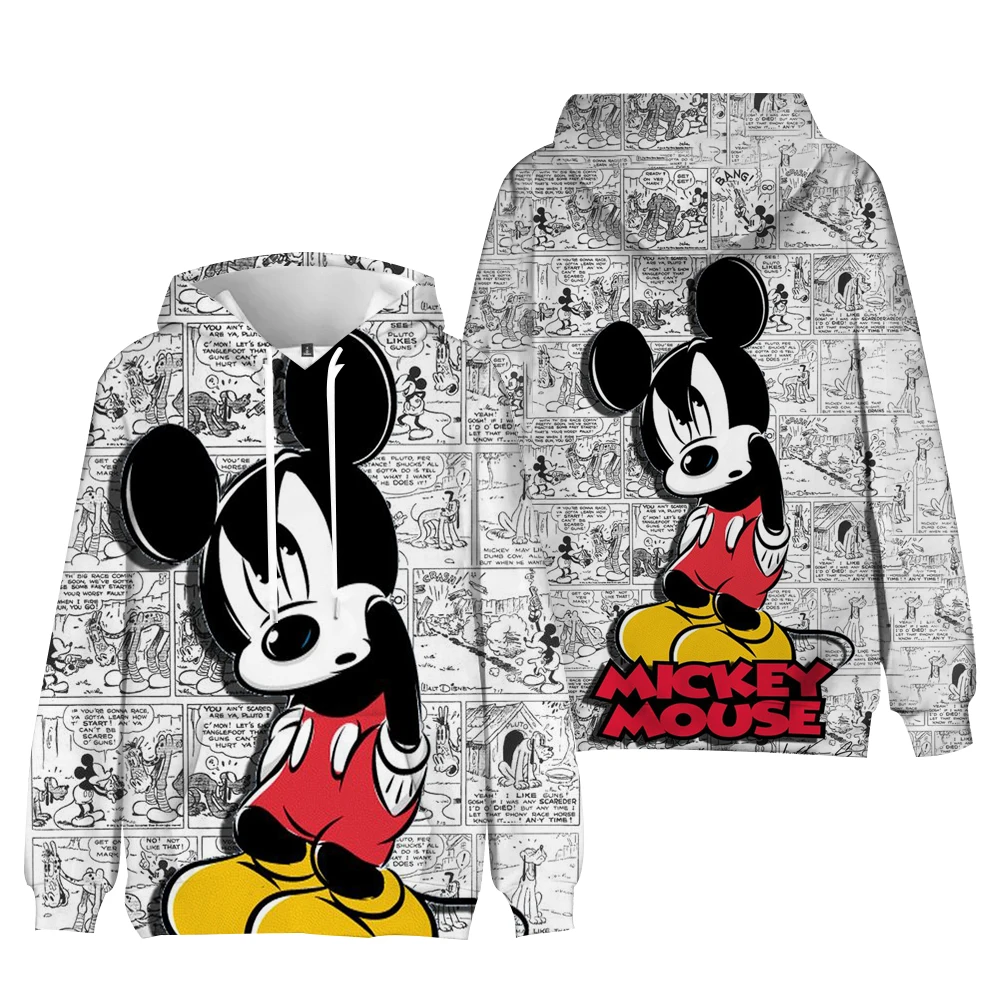 Kawaii Mickey Mouse And Minnie Mouse 3D Print Hoodie