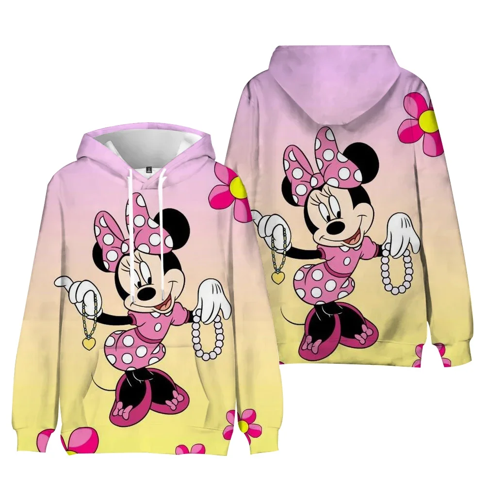 Kawaii Mickey Mouse And Minnie Mouse 3D Print Hoodie
