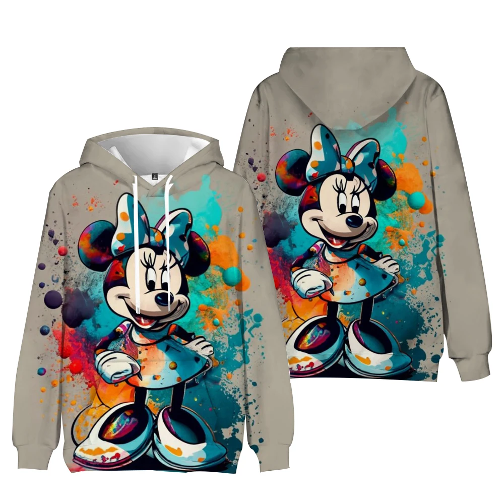 Kawaii Mickey Mouse And Minnie Mouse 3D Print Hoodie